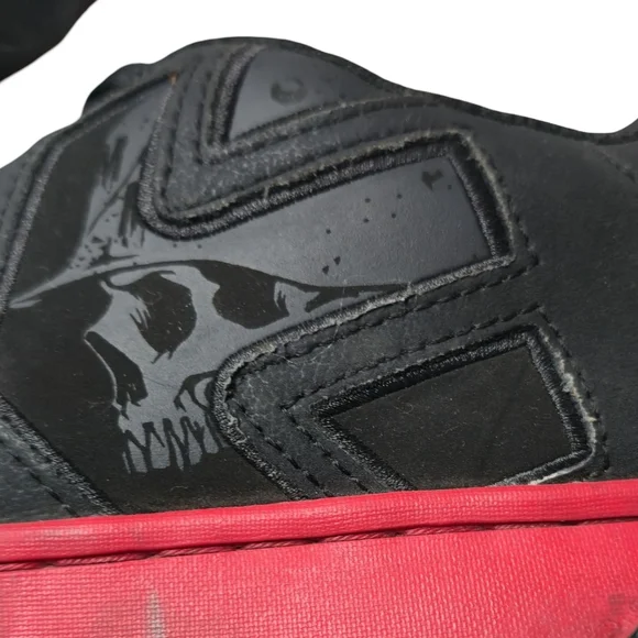 Y2K Etnies Metal Mulisha Skull Puffy Black Skate Shoes Sz 10 Mens Skater - Picture 2 of 9